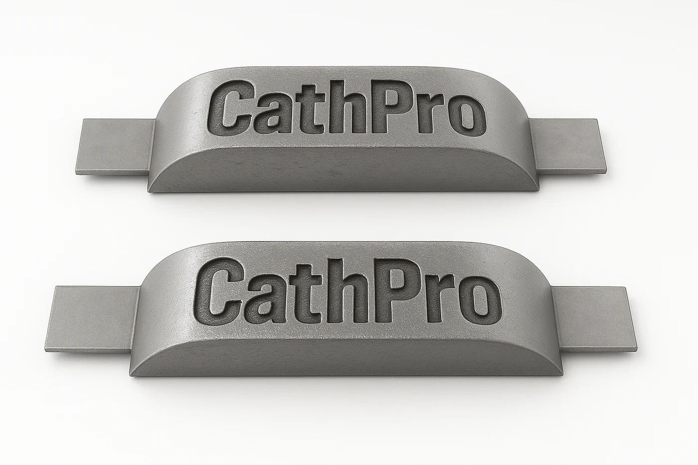 Curved aluminum hull anodes for marine applications