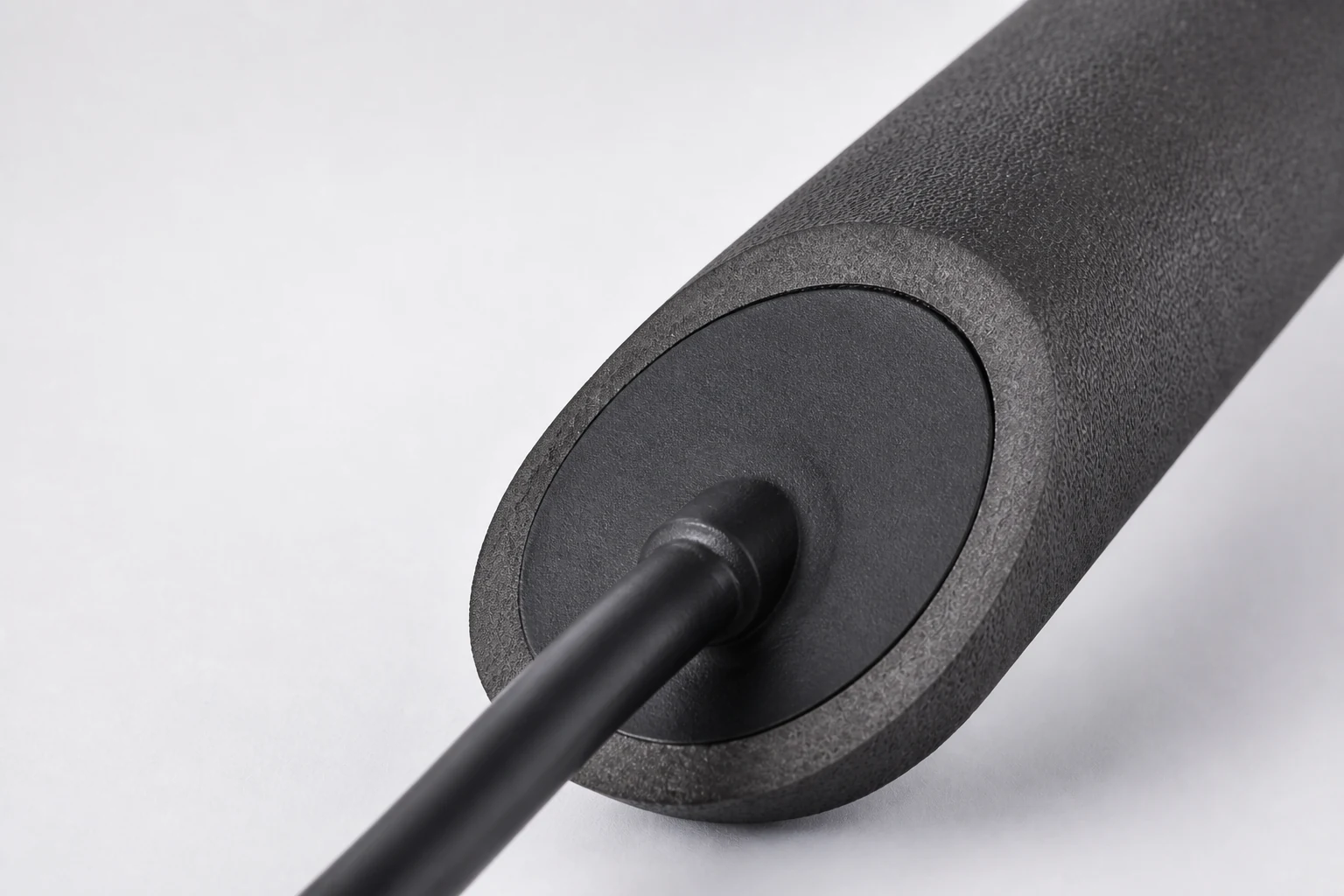 Representative close-up concept of the centered cable exit and environmental seal on an HSCI anode