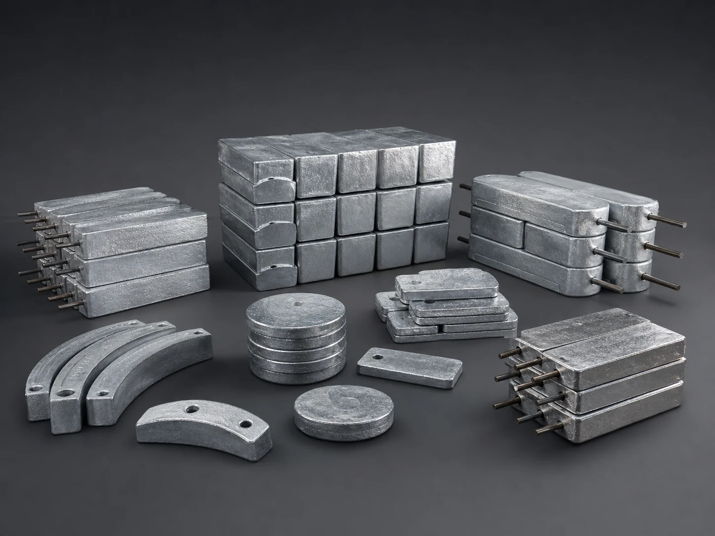 Cast zinc anode product family in a premium studio