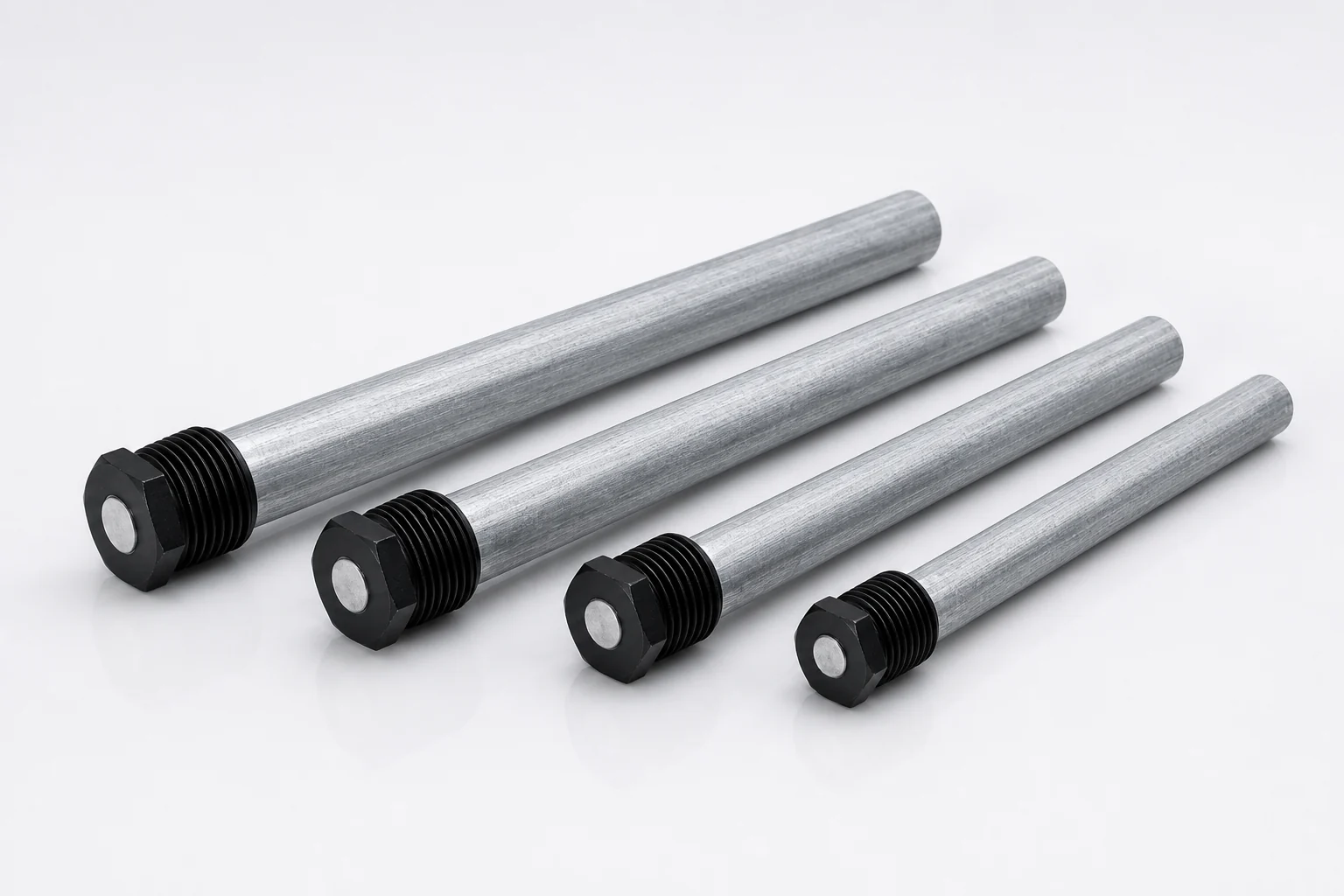 Drawing-controlled magnesium anode rod length family