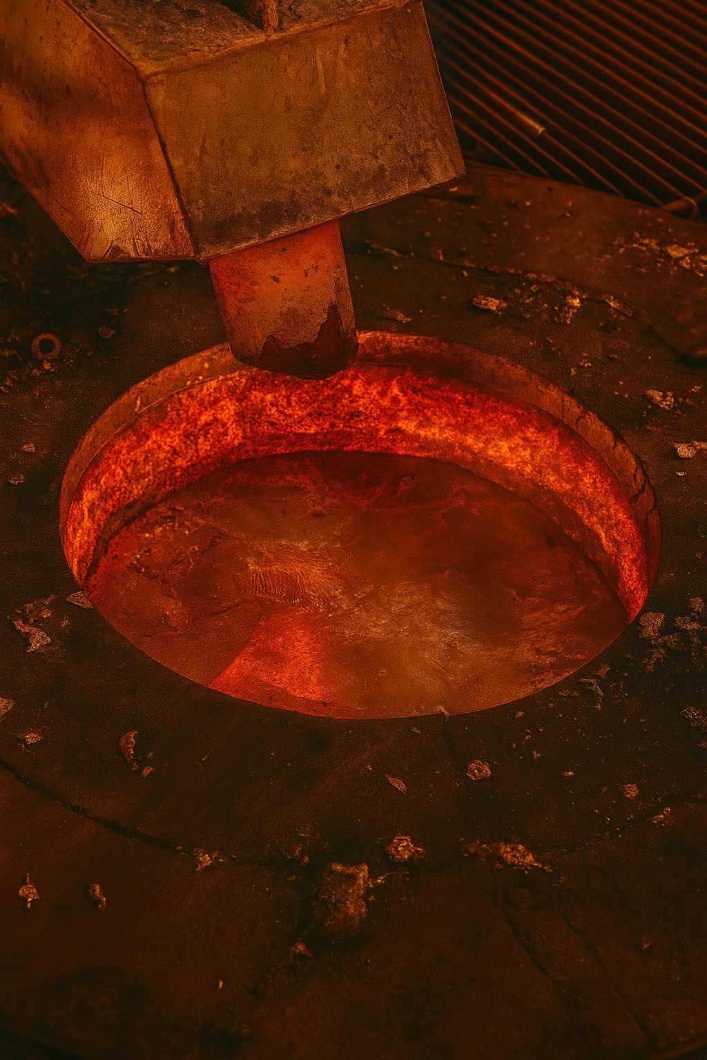 High-temperature zinc smelting and casting process